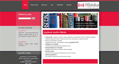Desktop Screenshot of hlaska.cz